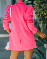 Standards Blazer mit Taschen - Neonpink